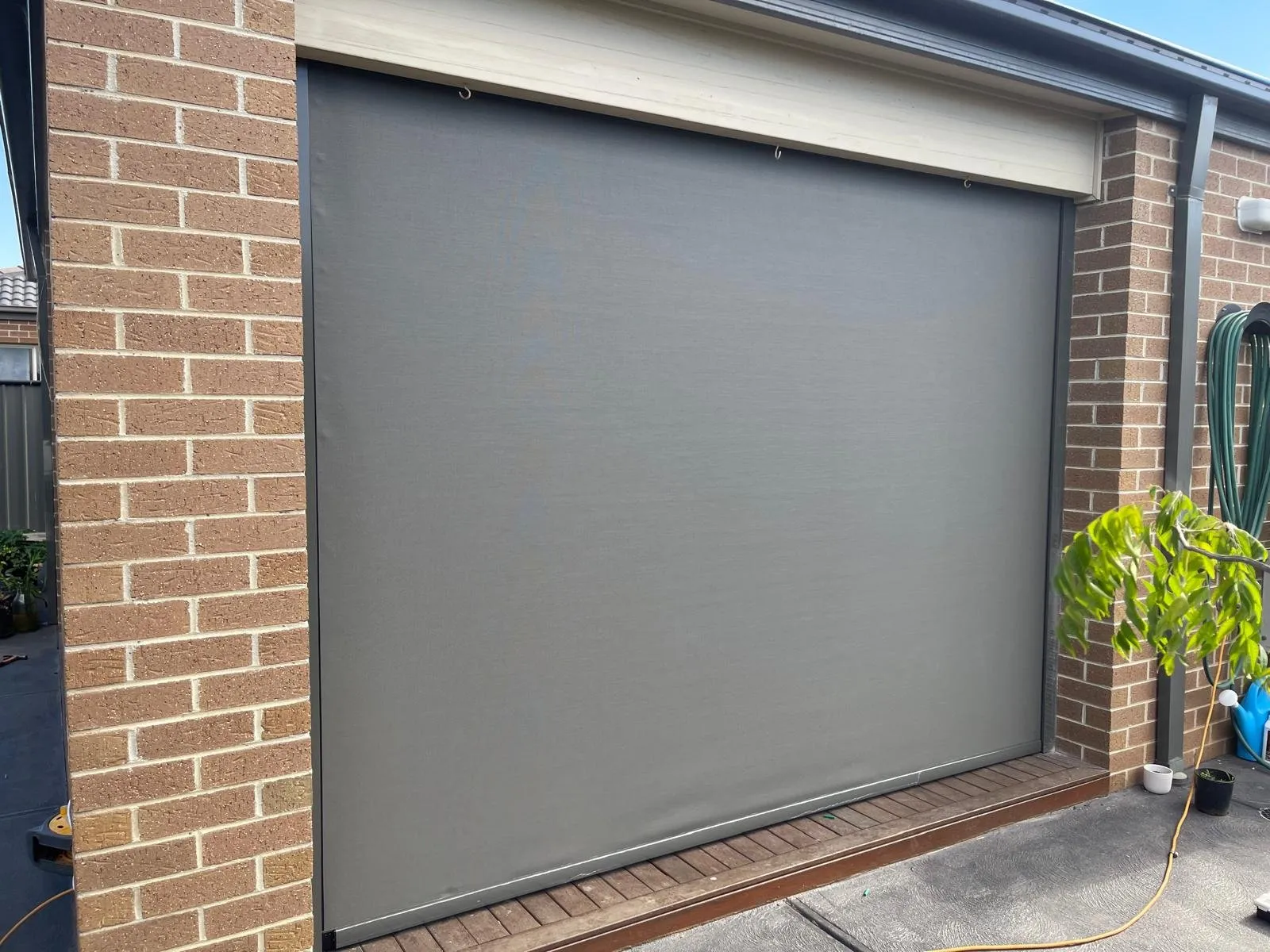 Outdoor blinds installed by Galaxy Blinds, project photo 1